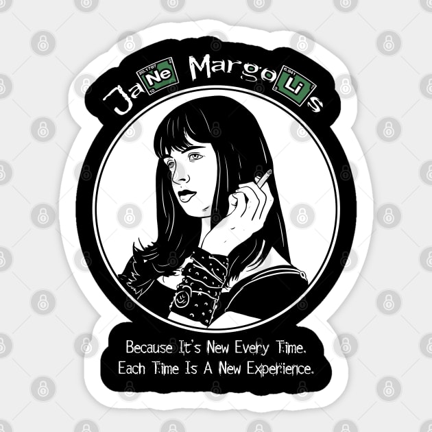 Jane Margolis - Breaking Bad Sticker by Black Snow Comics